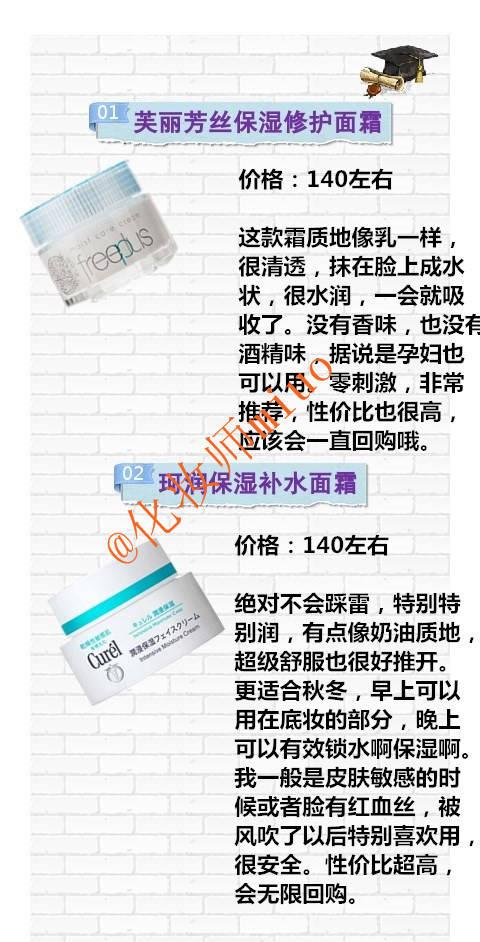 20款良心推荐的平价面霜合集 20款良心推荐的平价面霜合集
