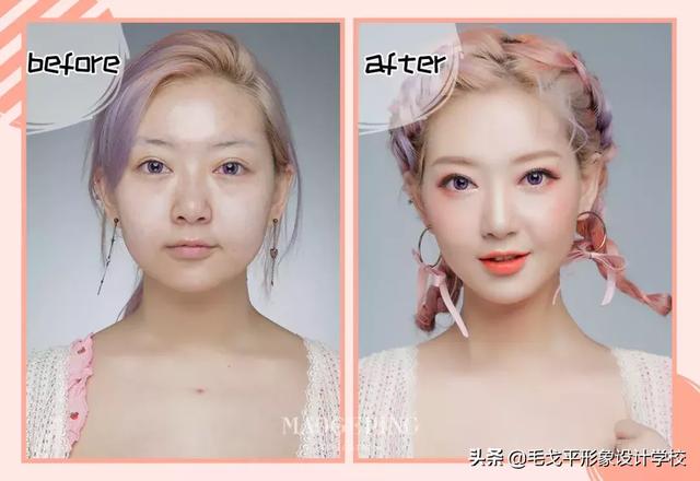 女孩化妆前后的差别有多大? 女孩化妆前后的差别有多大?