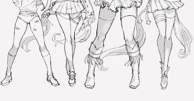 素材 少女漫画腿可萝可御