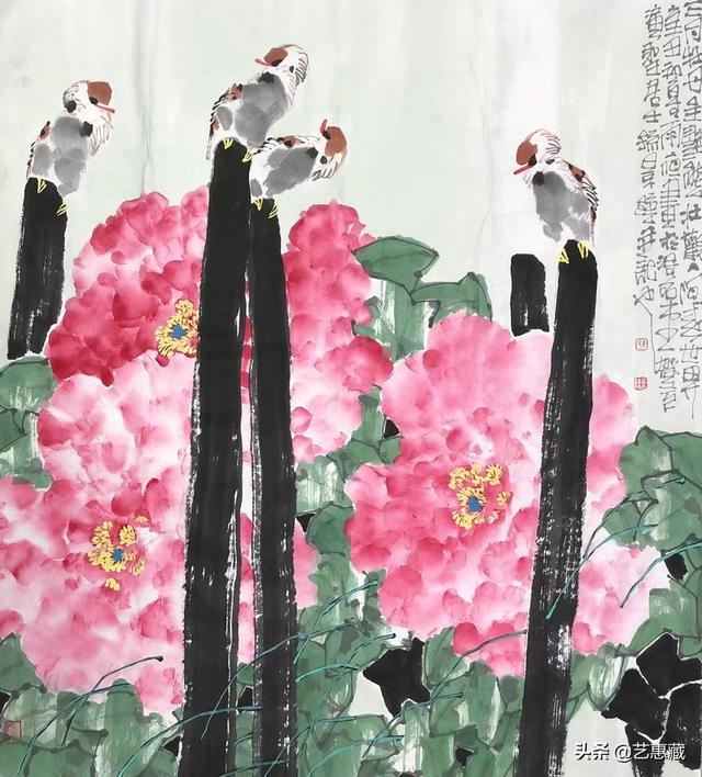 孙景隆 李亚 丰慧 赵永夫花鸟作品赏析作品集 太惊艳了