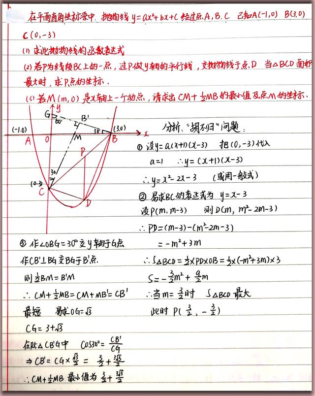 初三数学中考好题好方法来了 数学总复习近期经典题目